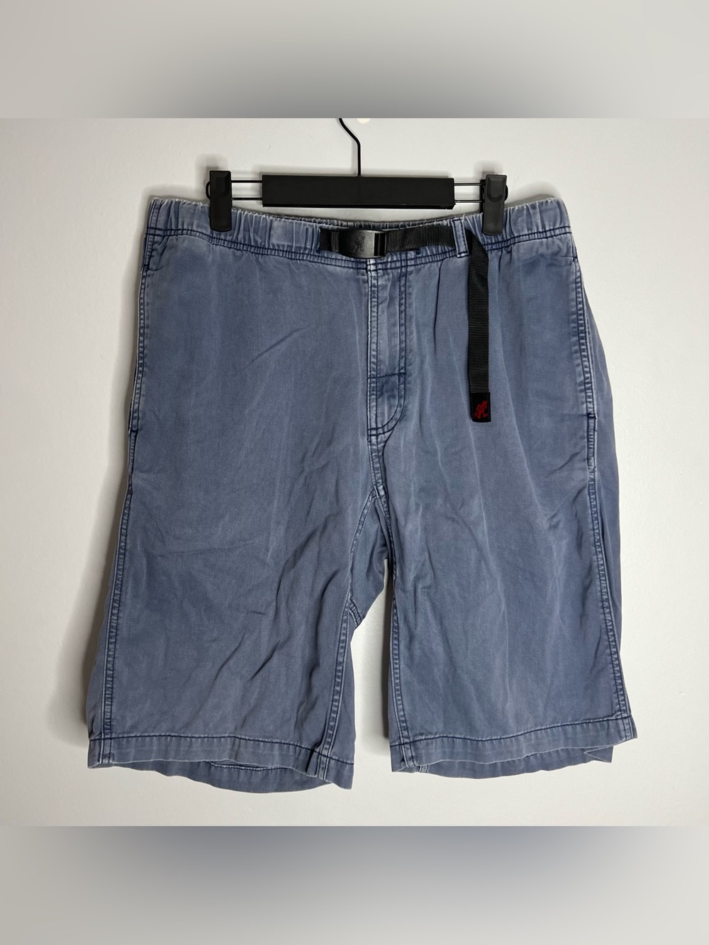 Gramicci Original G Shorts Mens Large Blue Hiking Outdoor Cinch Belt